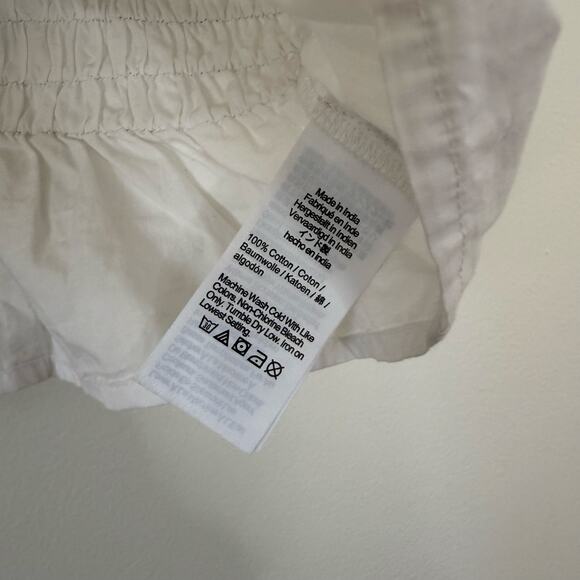 NWT Madewell Smocked Button-Front Top in Poplin Size XS - Picture 7 of 8